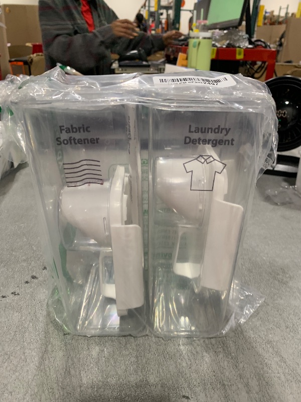 Photo 1 of VUNDO [3 Pack] Liquid Laundry Detergent Dispenser For Laundry Room Organization And Storage, 78oz Large Capacity Laundry Soap Containers With 12 Removable Labels, BPA Free & PET Plastic Clear
