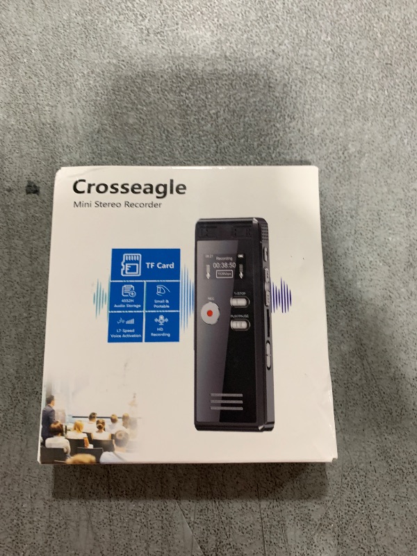 Photo 1 of 64GB Digital Voice Activated Recorder with Playback - 4552 Hours Audio Recording Device, 3072Kpbs HD Dual MIC Tape Recorder Device for Lecture A-B Repeat, MP3 Player,?64GB TF Card Included?