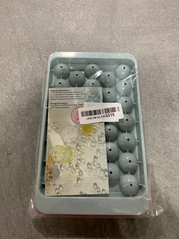 Photo 1 of WIBIMEN Ice Cube Tray with Lid - Round Ice Tray for Freezer with Lid - Ice Cube Trays for Freezer (One Tray Only)