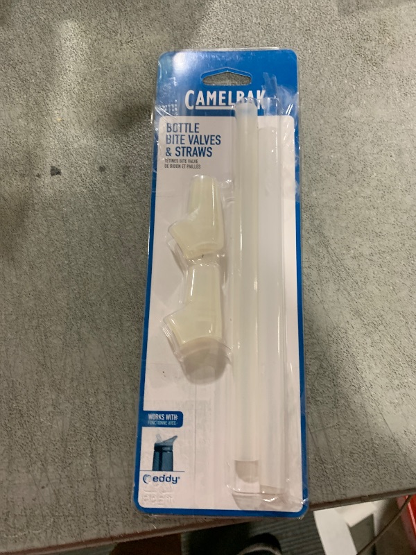 Photo 1 of CamelBak eddy Accessory Bite Valves and Straws, Clear, 2 Count (Pack of 1)