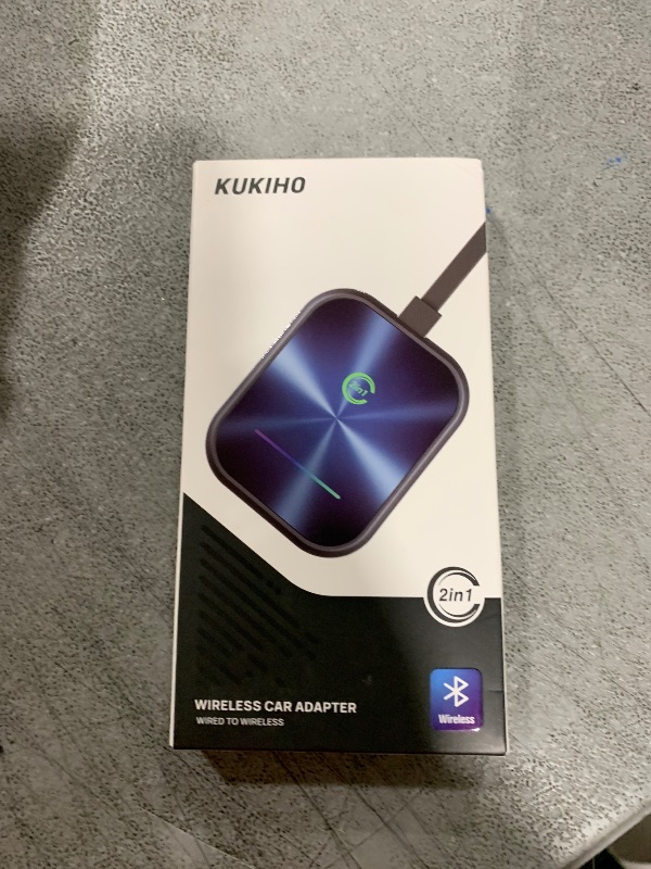 Photo 1 of Wireless CarPlay Adapter for iPhone, 2 in 1 Wireless CarPlay and Android Auto Adapter Converts Factory Wired to Wireless, Plug and Play Car Play Adapter with Stable Control and No Delay