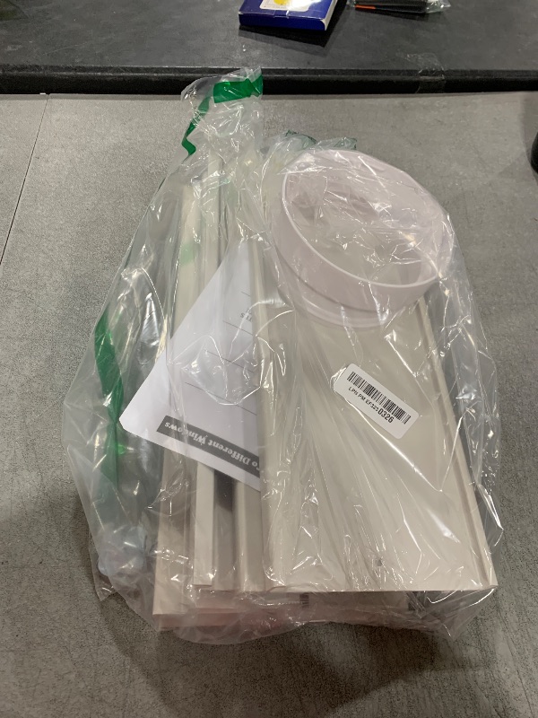 Photo 1 of JEACENT Portable Air Conditioner Sliding Door AC Vent Kit, Universal Adjustable PVC Balcony Seal Kit Plates Up to 90 Inches, for 5.1" and 5.9" Diameter Portable AC Exhaust Hose