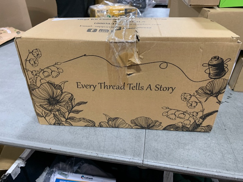 Photo 1 of New brothread Embroidery Machine Thread Mega Kit 150 Colors Compatible with Brother & Janome Polyester Embroidery Thread 40WT 1000M/1100YD Each Spool for Home-Used & Commercial Embroidery Machines