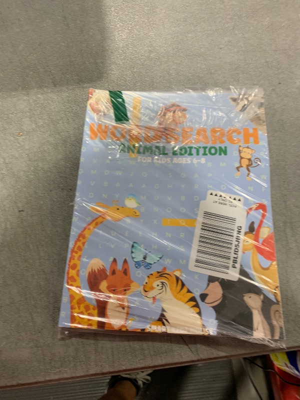 Photo 1 of Word Search Puzzle Book for Kids Ages 6-8 Year Old - Animal Edition: Perfect Gift For Kids Who Love Animals with 100+ Puzzles