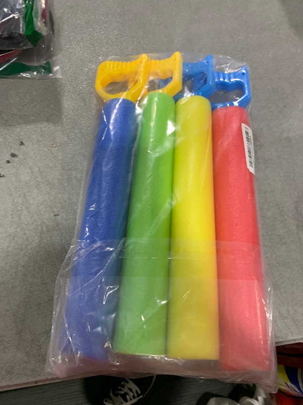 Photo 1 of Foam Water Shooter, 4 Pack Water Guns Water Blaster for Swimming Pool Beach Summer Outdoor, Water Squirt Guns Toys Set Up to 31ft for Boys Girls Adults