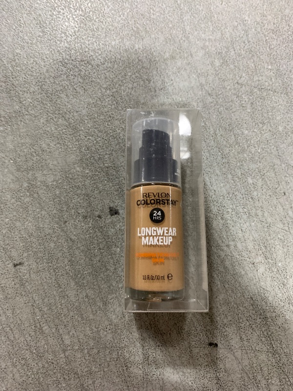 Photo 1 of Revlon Liquid Foundation, ColorStay Face Makeup for Combination & Oily Skin, SPF 15, Longwear Longwear Medium-Full Coverage with Matte Finish, Natural Tan (330), 1 fl oz