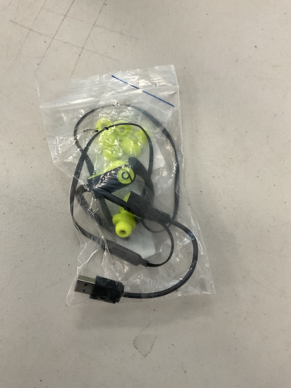 Photo 1 of Powerbeats3 Wireless In-Ear Headphones - Shock Yellow (Renewed)