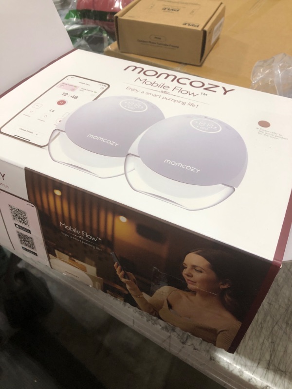 Photo 1 of Momcozy Breast Pump Hospital-Grade, Hands Free Breast Pump App with Leak-Proof DoubleFit Flange, Personalized Multi-Modes & 15 Levels, 2 Count