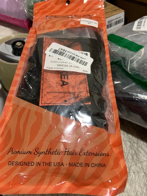 Photo 1 of SEIKEA Long Braided Ponytail Extension with Hair Tie Straight Wrap Around Hair Extensions Ponytail Natural Soft Synthetic Hair Piece for Women Daily Wear 34 Inch 150 Gram Black