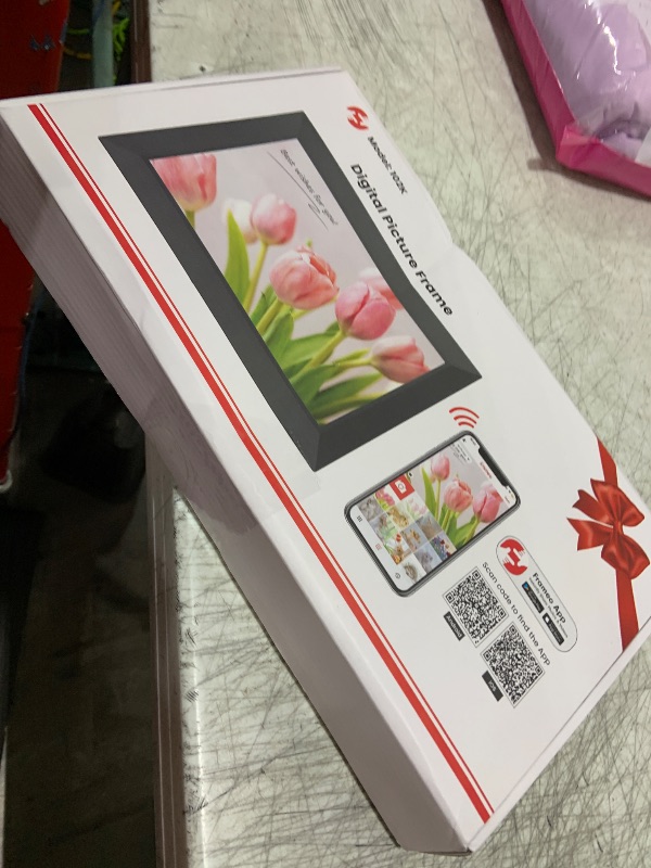 Photo 1 of Frameo 10.1 Inch WiFi Digital Picture Frame, 1280x800 HD IPS Touch Screen Photo Frame Electronic, 32GB Memory, Auto-Rotate, Wall Mountable, Share Photos/Videos Instantly via Frameo App from Anywhere
