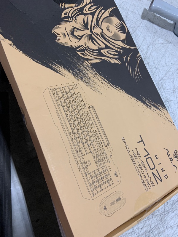 Photo 1 of AULA Keyboard, T102 104 Keys Gaming Keyboard and Mouse Combo with RGB Backlit Number Pad, All-Metal Panel Waterproof Light Up PC Keyboard, USB Wired Computer Keyboards Gaming for MAC Xbox PC Gamer