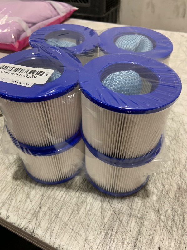 Photo 1 of Lucasou 60% Denser Filter, High-Efficiency Screw-in Hot Tub spa Filters Replacement Compatible with All Relxtime, Aleko, Wejoy, Aquaspa Hot Tubs & Other Spas(8 Filters + 4 Filter Bags)