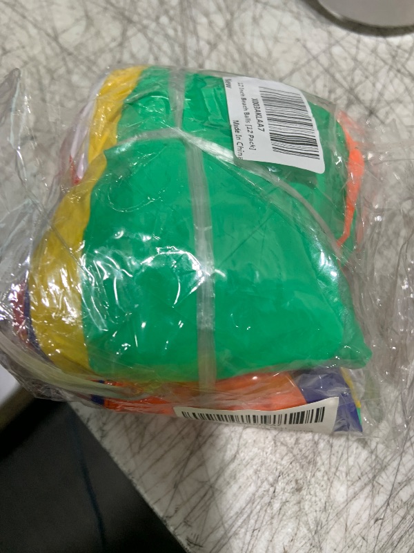 Photo 1 of SYZ 12" Beach Balls Bulk - Inflatable Swimming Pool Toys for Kids Birthday Party Supplies Favors Luau Decorations - Blow Up Classic Rainbow Color Beachball Summer Water Games Fun Gifts (12 Pack)