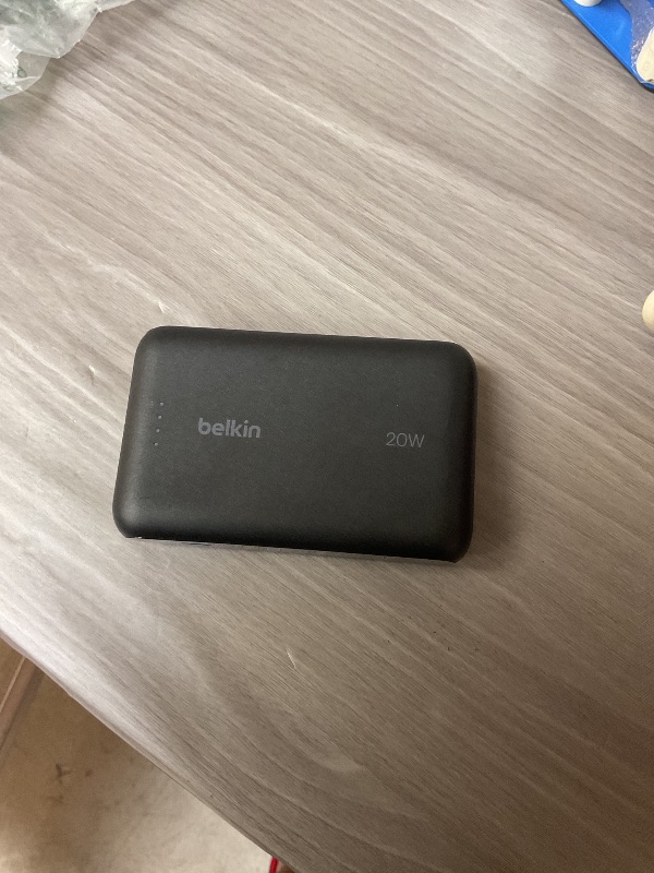 Photo 1 of Belkin Portable Charger, Power Bank 10,000mAh with Integrated Cable - 20W Fast Charge USB-C Power Delivery, Portable iPhone Charger for iPhone 16 Series, iPad Pro, Galaxy S25, and More - Black