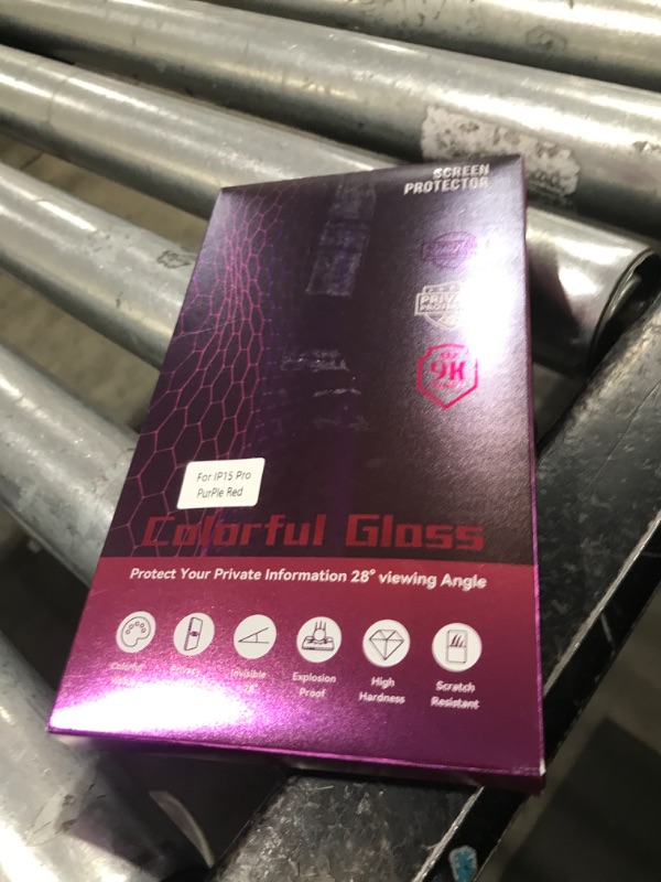 Photo 1 of Ifaeveus 2 Pack Privacy Screen Protector for iPhone 15 Pro Tempered Glass for 15Pro 6.1inch Private Saver Anti-Spy Anti-Blue Light Eye Protection Anti-Scratch Full Coverage