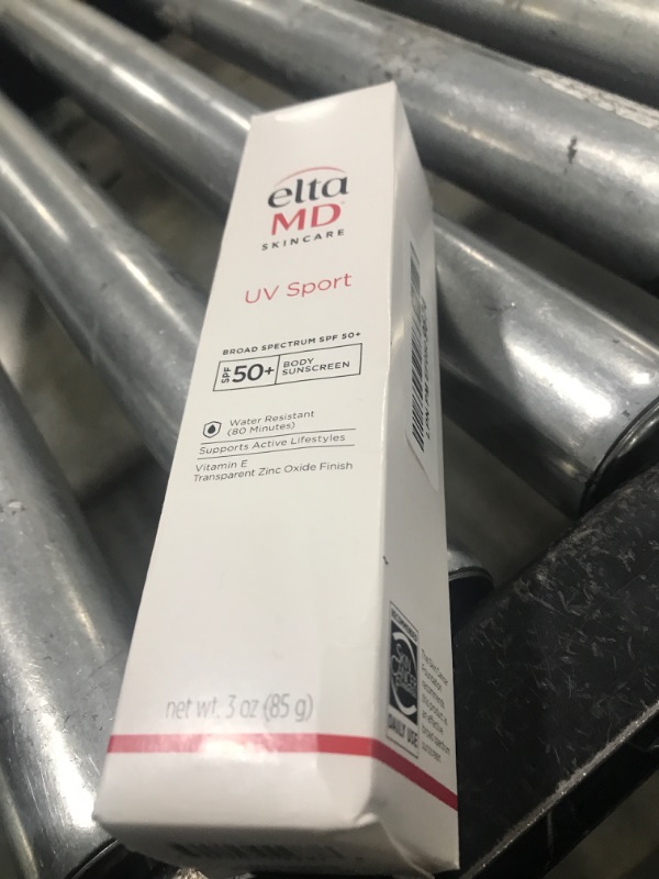 Photo 1 of EltaMD UV Sport Sunscreen Lotion SPF 50 - Face and Body Sunscreen SPF 50, Water & Sweat Resistant, Zinc Oxide Formula for Active Lifestyles, 3 oz
