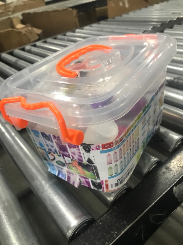 Photo 1 of Tulip One-Step Tie-Dye Party, 18 Pre-Filled Bottles, Creative Group Activity, All-in-1 Fashion Design Kit, 1 Pack, Rainbow