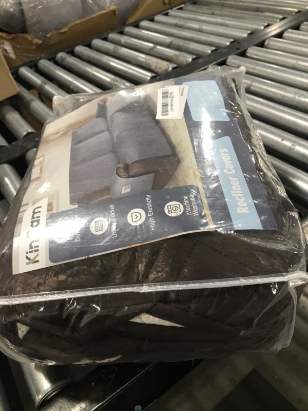 Photo 1 of KinCam Waterproof Recliner Sofa Cover, Non-Slip Reclining Couch Covers for 3 Seat, Recliner Couch Cover Furniture Protector with Elastic Straps for Pets, Kids, Chocolate