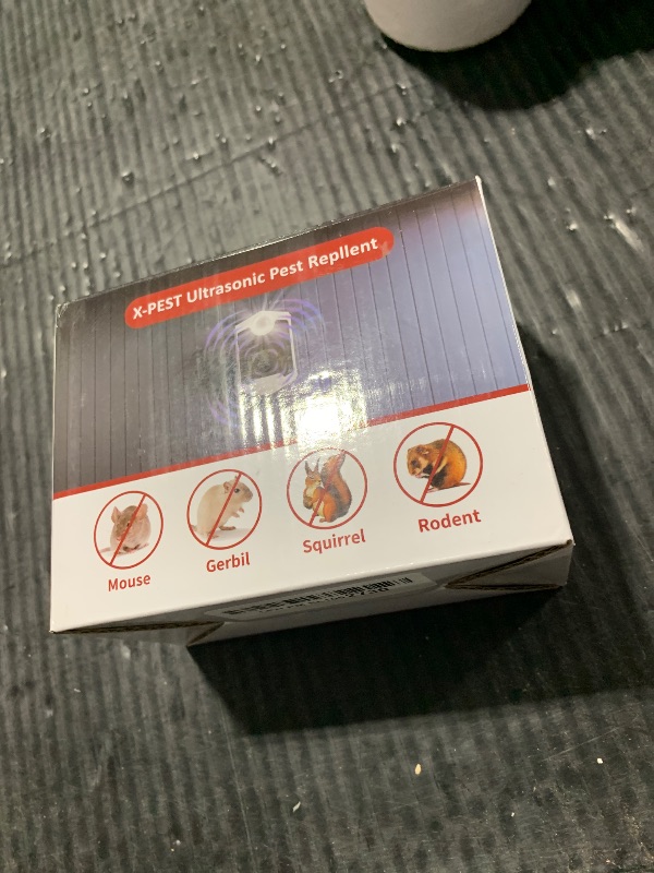 Photo 1 of Ultrasonic Pest Control Repeller, Rat Repellent with Night&Flashing Light, Get Rid of Mice, Ant, Roach, Rodent, Mouse, Bugs, Mosquito, Mice, Ant Traps Indoor for Home Kitchen Garage Warehouse, 4 Packs
