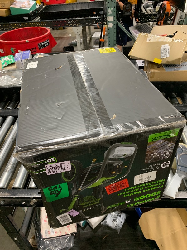 Photo 1 of Greenworks Pro Brushless 3000 PSI (CSA Certified) 2.0 GPM Max / 1.1 GPM Electric Pressure Washer (Foldable Handles, Rugged Steel Frame, 25 FT Hose, 35 FT GFCI Power Cord)