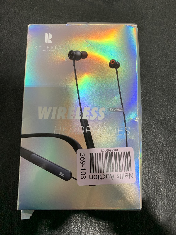 Photo 1 of Rythflo Bluetooth Headphones, 150H Playtime Wireless Bluetooth Earbuds w/Mic in-Ear Magnetic Neckband Earphone, IPX7 Sweatproof Deep Bass Headset for Home, Traveling, Outdoor, Business Trips