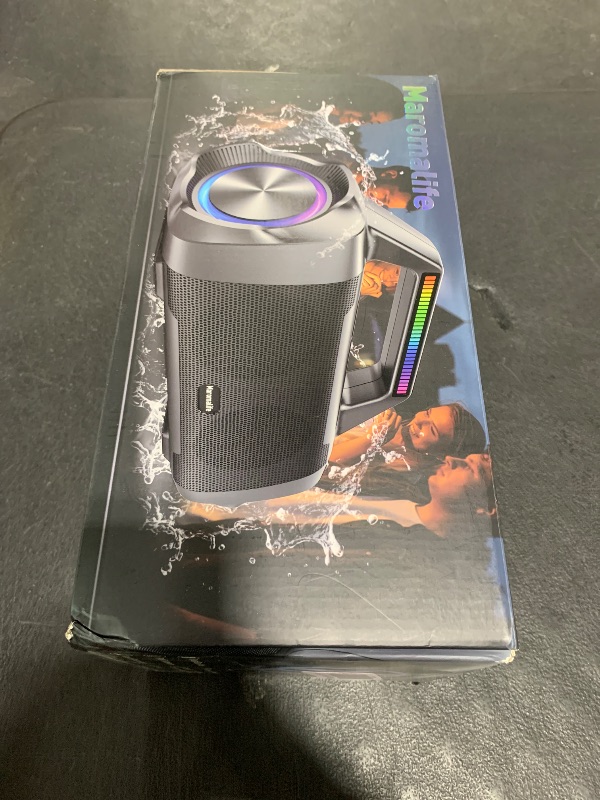Photo 1 of Karaoke Machine with Two Wireless Microphones,Portable Bluetooth Speaker for 100W Stereo Sound, IPX7 Waterproof Speaker with Remote Control Supports for USB,AUX,TWS,40H Playtime,BT 5.3,Rhythm Light