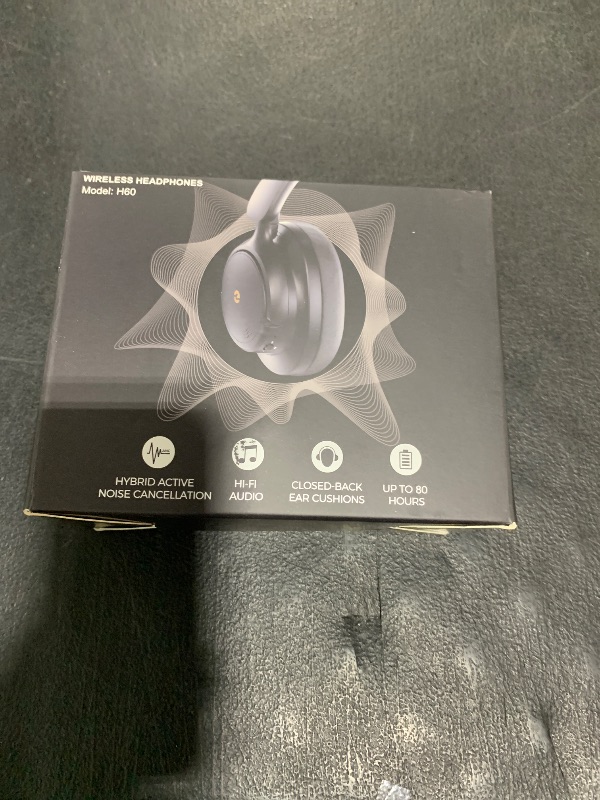 Photo 1 of Falebare Bluetooth Over-Ear Headphones, Noise Cancelling Wireless with Mic, 80H Playtime, Deep Bass, Comfort Fit, Portable Lightweight for Travel & Home