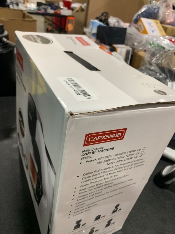 Photo 1 of Warriors1 Single Serve Coffee Maker for Keurig K Cup, Espresso Machine for Nespresso Original, Dolce Gusto Pods, Grounds, Cappuccino & Latte Coffee Machine, 20 Bar Espresso Maker, 3 Brew Sizes
