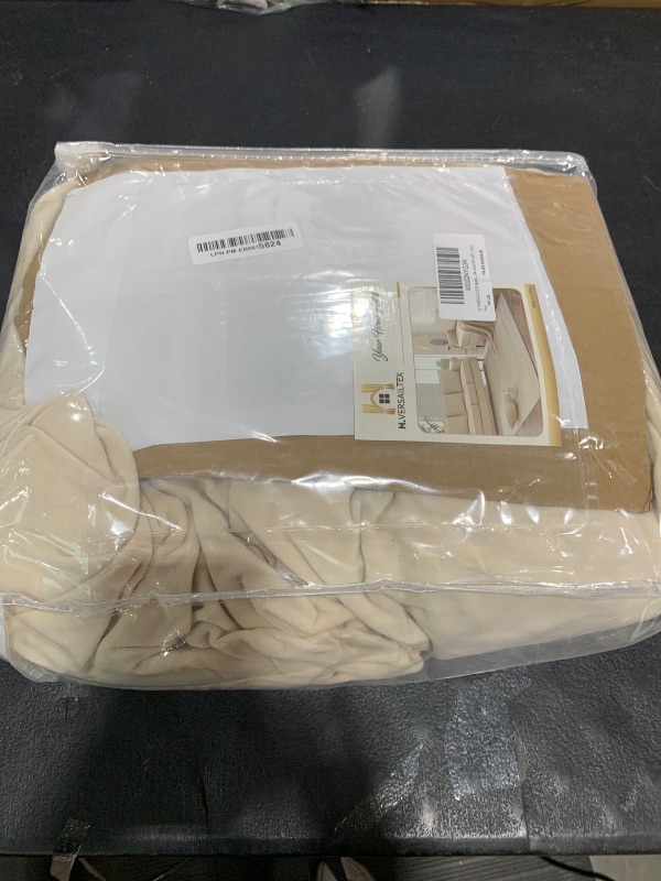Photo 1 of H.VERSAILTEX Stretch Velvet Sofa Covers Large Couch Covers Sofa Slipcovers Furniture Protector Soft with Non Slip Elastic Bottom, Feature Thick Comfy Rich Velour (Extra Wide Sofa 89"-97", Ivory)