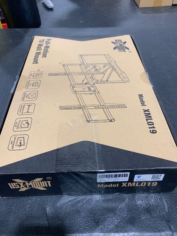 Photo 1 of USX Mount Full Motion TV Wall Mount for 42-85 inch, TV Mount Swivel and Tilt,Wall Mount Bracket with Dual Articulating Arms Up to 132lbs, VESA 600x400mm, 16" Wood Studs, UL Listed XML019