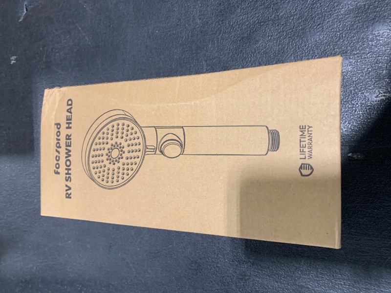 Photo 1 of RV Shower Head with Hose, High Pressure 5 Mode Shower head Replacement, Shower Head for RV/Campers, Travel Trailer, Motorhome for Water Saving, Handheld Shower Head Holder and Hose, On Off Switch