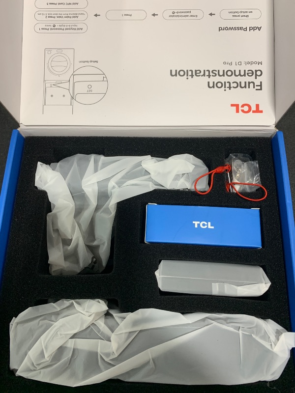 Photo 1 of TCL D1 Pro Palm Vein Smart Lock, Keyless Entry Door Lock, Upgraded Rechargeable Battery, Front Door Smart deadboalt, App Remote Control, Auto-Lock, Waterproof, Works with Alexa