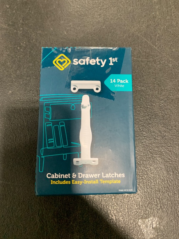 Photo 1 of Safety 1st Cabinet & Drawer Latch 14 Pack, Babyproofing Locks for Toddlers, Easy Install, Child Safety, Hidden Design, Secure Cabinets & Drawers