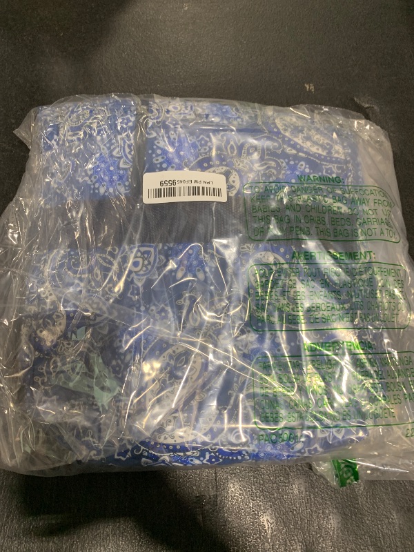 Photo 1 of ZGME Blue Printed Bag Set for American Mahjong, mahjong carry bag - Empty Bag Only