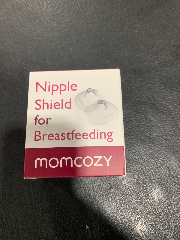 Photo 1 of Momcozy Contact Nipple Shields, 100% Food-Grade Silicone for Breastfeeding Difficulties, Ultra-Thin & Super-Soft, Made Without BPA/BPS, Include Carry Case (24mm)