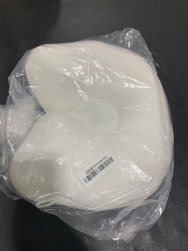 Photo 1 of Cococu Baby Head Pillow Upgraded Flat Head Pillow, Baby Neck Support for Carseat Soft and Breathable Ergonomic Design, White