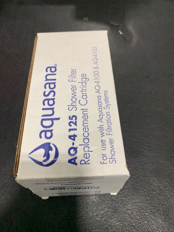 Photo 1 of Aquasana Shower Water Filter System Replacement Cartridge - Filters Over 90% of Chlorine - Carbon & KDF Filtration Media - Soften Skin and Hair from Hard Water - AQ-4125