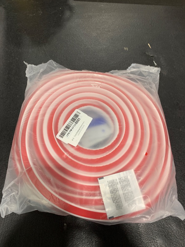 Photo 1 of Flexible Quarter Round Molding Bendable Molding Trim,Peel and Stick Silicone Rubber Edge Trim for Floor,Tub,Cabinet,Flexible Shoe Molding Around Curved Stairs,Columns and Wall-472” L x 0.6” W x 0.6” H