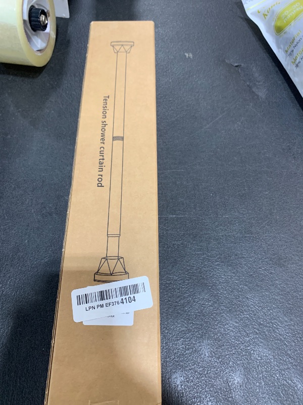 Photo 1 of TEECK Shower Curtain Rod, 27-76 inch Adjustable Tension Spring, Shower Curtain Rod Tension, Premium Stainless Steel, Anti-Slip, No Drilling, No Rust, for Bathroom, Silver