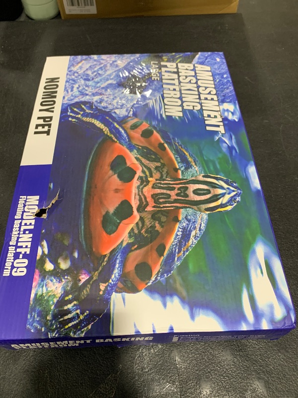 Photo 1 of Large Turtle Floating Basking Platform with Feeding Area, Turtle Floating Docks Reptile Climbing Pier and Basking Platform for Tortoise, Frogs, Crabs and Salamanders