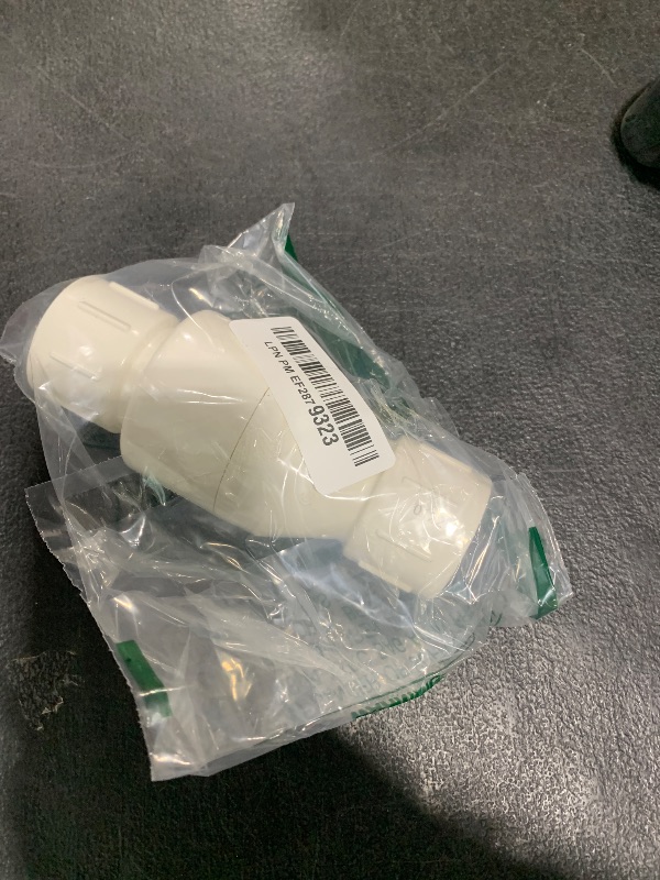Photo 1 of Homewerks VCKP40E5B PVC Schedule 40, 1-Inch in-Line Check Valve, x Solvent, 1 Inch, White