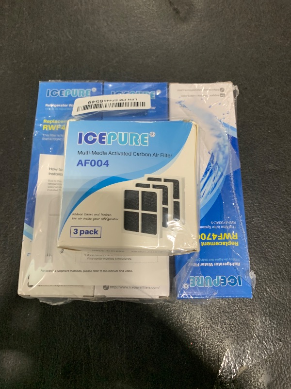 Photo 1 of ICEPURE LT1000PC Replacement for LG LT1000P/PC/PCS ADQ747935 ADQ74793501 ADQ74793502 MDJ64844601 LMXS28626S LFXS26973S, LT-1000PC, LT1000, Kenmore 9980 Refrigerator Water and LT120F Air Filter 3 Combo