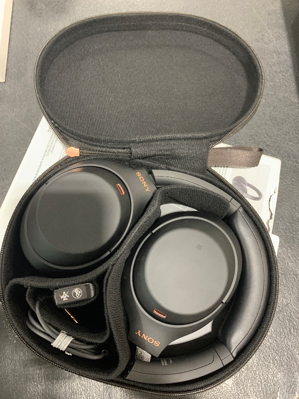 Photo 1 of Sony WH-1000XM4 Wireless Premium Noise Canceling Overhead Headphones with Mic for Phone-Call and Alexa Voice Control, Black WH1000XM4