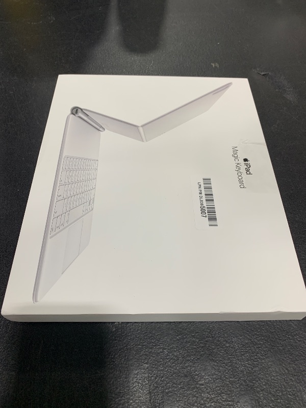 Photo 1 of Apple Magic Keyboard: iPad Keyboard and case for iPad Pro 12.9 inch (3rd, 4th, 5th and 6th gen) and iPad Air (M2), Great Typing Experience, Built-in trackpad, German - White