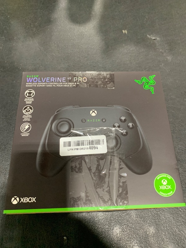 Photo 1 of Razer Wolverine V3 Pro Wireless Gaming Controller: Licensed for Xbox Series X|S, Xbox One, Windows PC - 6 Remappable Buttons - Fast Triggers - Customizable Thumbsticks - Wired Tournament Mode - Black
