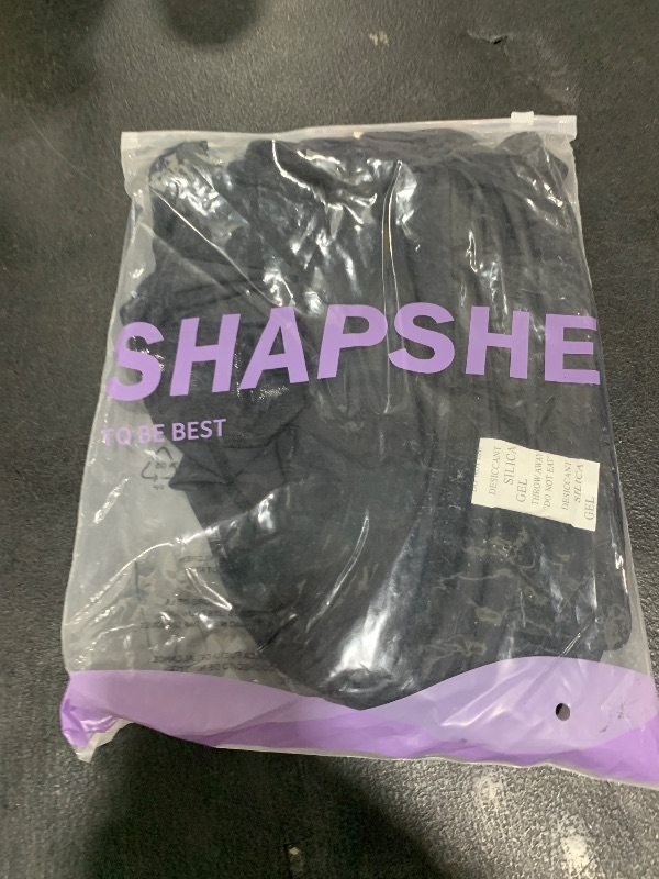 Photo 1 of SHAPSHE Fajas Colombianas Moldeadoras de Cintura y Abdomen High Compression Curvy Body Shaper with Hook-and-eye Crotch with Steel Bones Black M