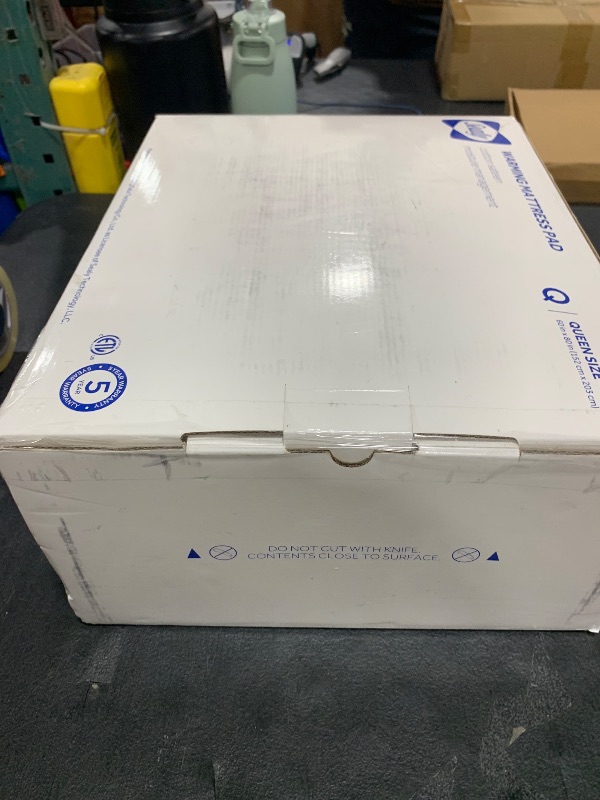Photo 1 of Sealy 3M Scotchgard Heated Mattress Pad | Quilted Cotton Electric Bed Warmer with 10 Heat Setting Dual Controller | 1-12 Hours Auto Shut Off | 17" Deep All Around Elastic Pocket, Queen