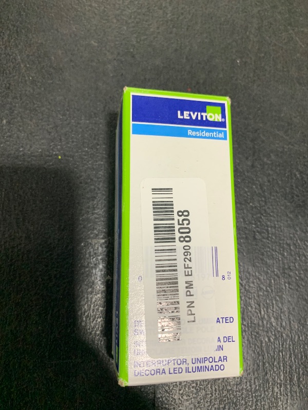 Photo 1 of Leviton 15 Amp Decora LED Illuminated Light Wall Switch Single-Pole, White, L5611-2W