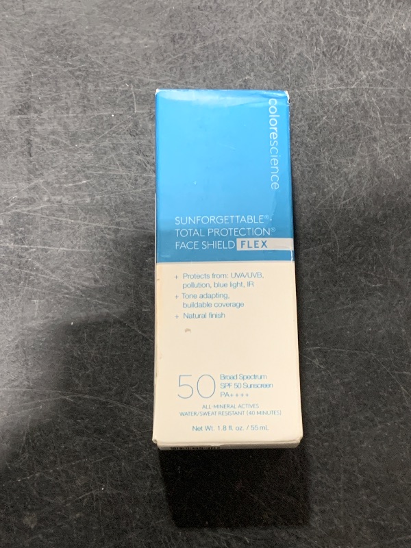 Photo 1 of Colorescience 50 to 70 SPF Total Protection Face Shield Flex SPF 50, Zinc Oxide Formula, Tan, 1.8 fl. oz.