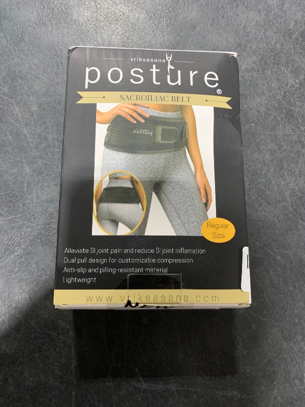 Photo 1 of Vriksasana Posture Sacroiliac Hip Belt for Women and Men That Alleviates Sciatic, Pelvic, Lower Back, Leg and Sacral Nerve Pain Caused by Si Joint Dysfunction| Trochanter Brace (Regular, Black)